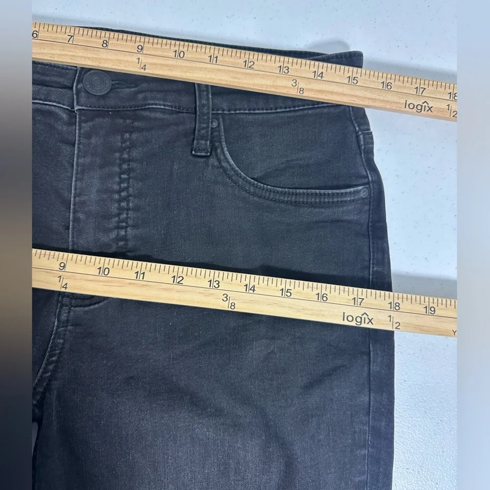 Kut from the Kloth Sz 6 Womens Rachael Fab Ab Mom Denim Black Jeans High Rise - Picture 9 of 12